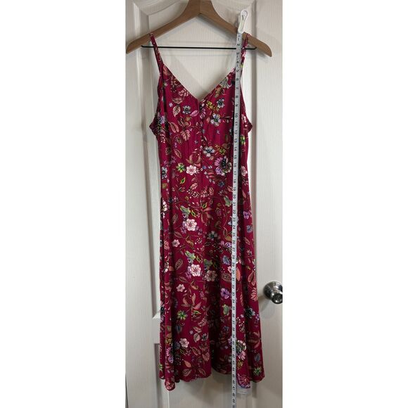 Cupshe Women's Pink Maia Floral Midi Dress Button Front Size M Medium NWT - Picture 9 of 11